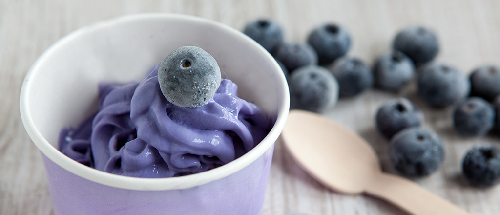 Deliciosamente light: frozen yogurt com frutas vermelhas